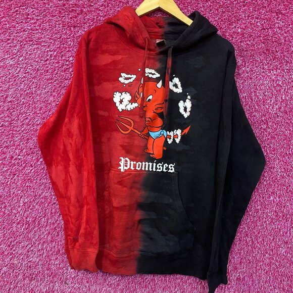 Broken Promises Split Dye Madly in Love hoodie size Medium - Picture 3 of 3